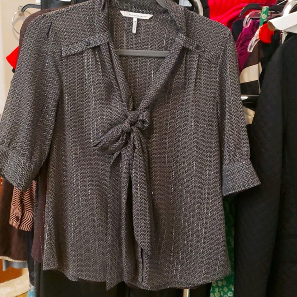 French connection tie blouse